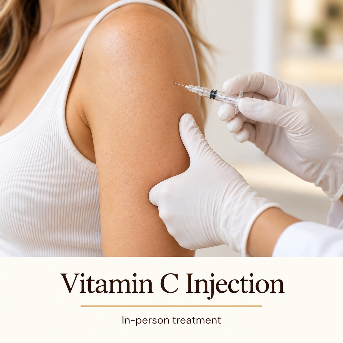 Illustrative Vitamin C Injection — in-person treatment