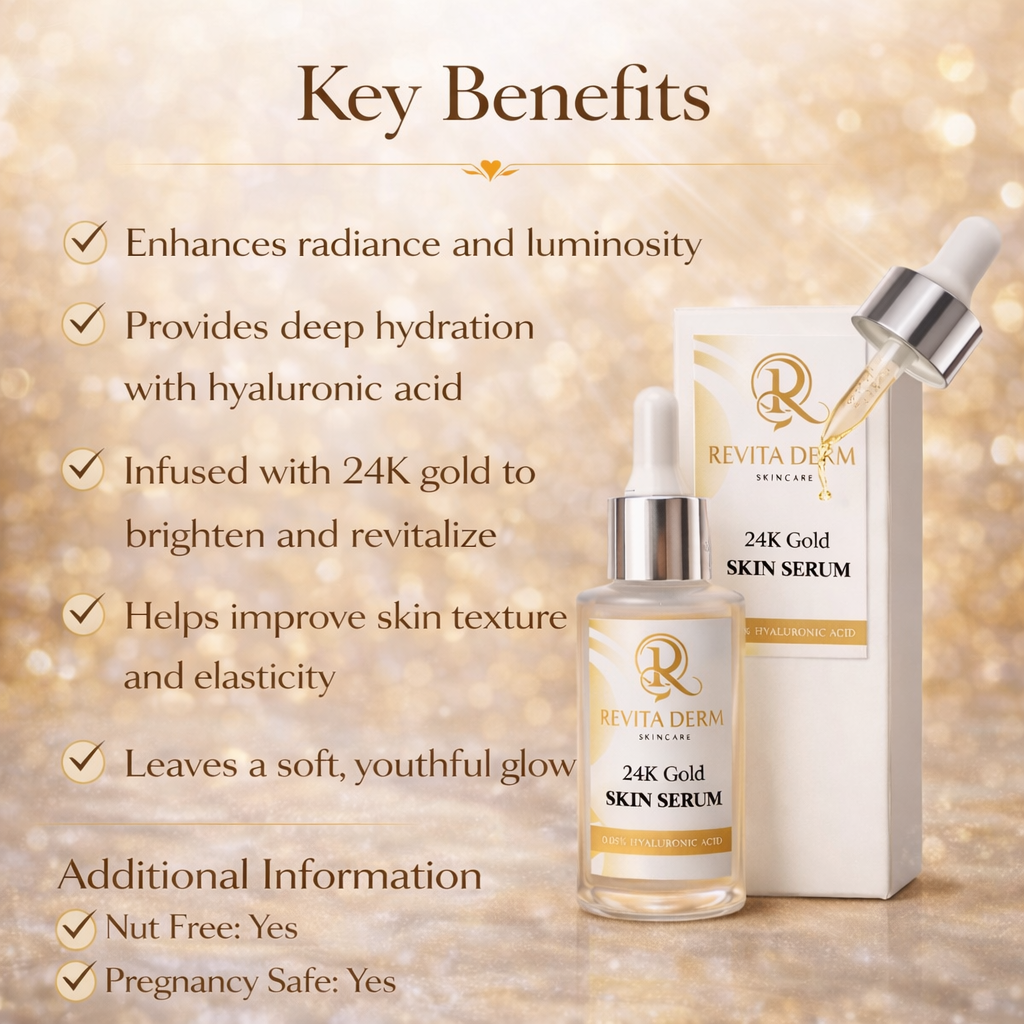 RevitaDerm 24K Gold Hyaluronic Serum 30ml