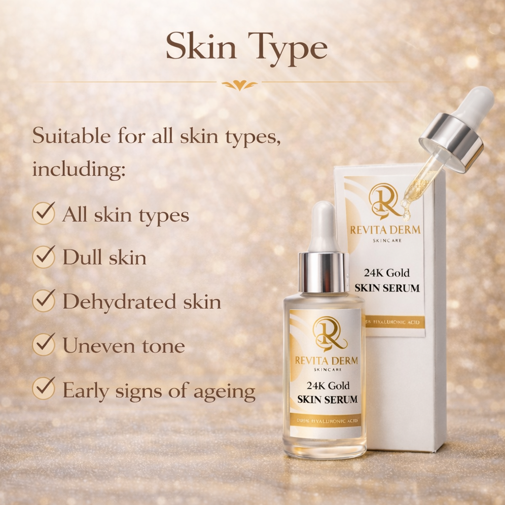 RevitaDerm 24K Gold Hyaluronic Serum 30ml