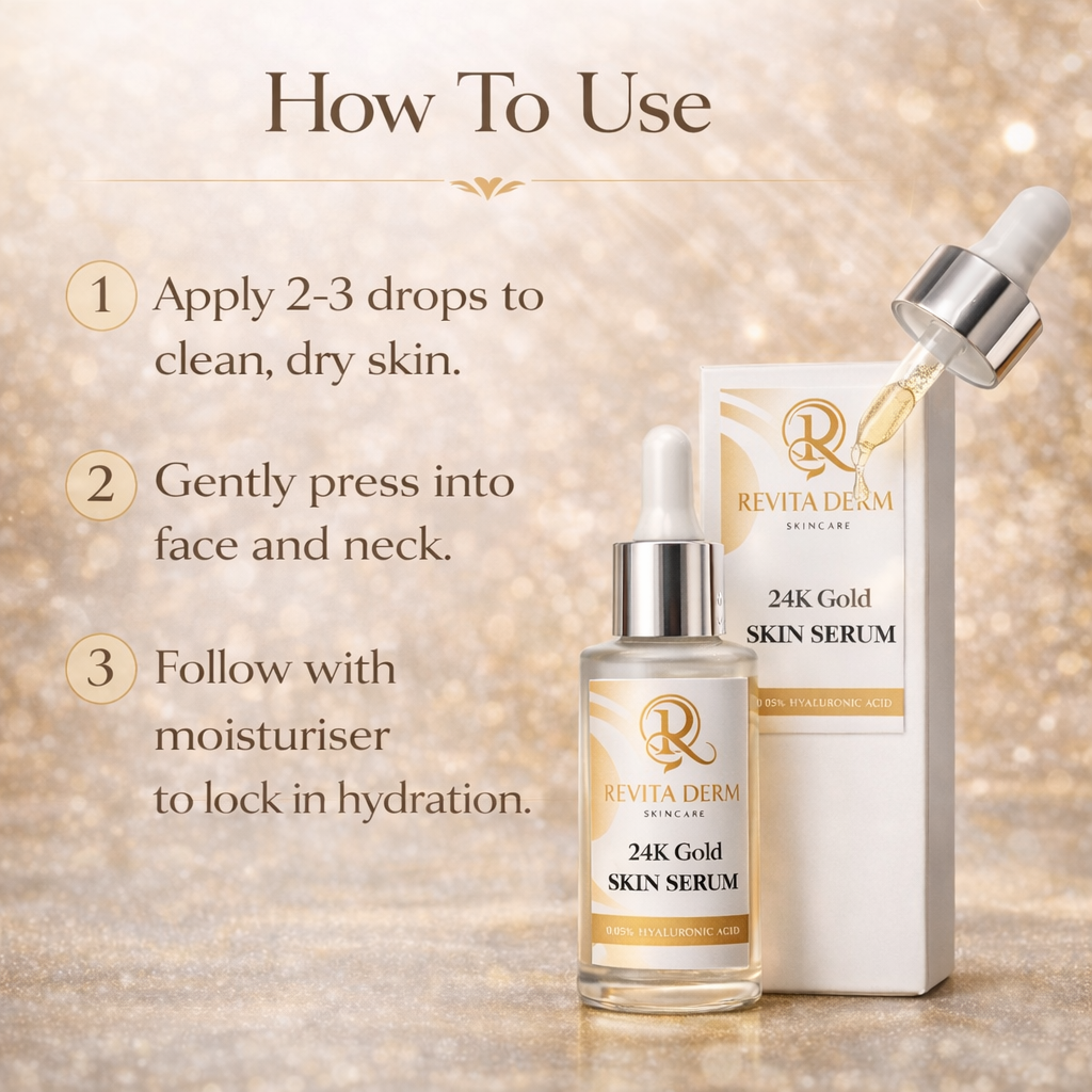 RevitaDerm 24K Gold Hyaluronic Serum 30ml