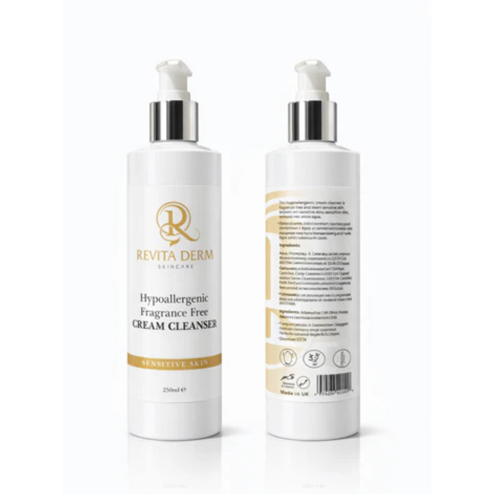 RevitaDerm Hypoallergenic Fragrance-Free Cream Cleanser (250ml)