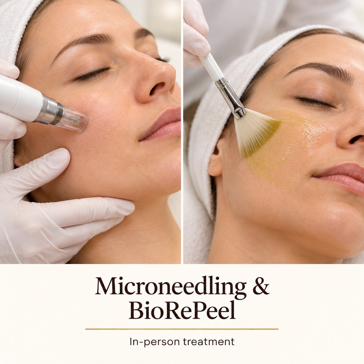 Microneedling & BioRePeel — in-person treatment