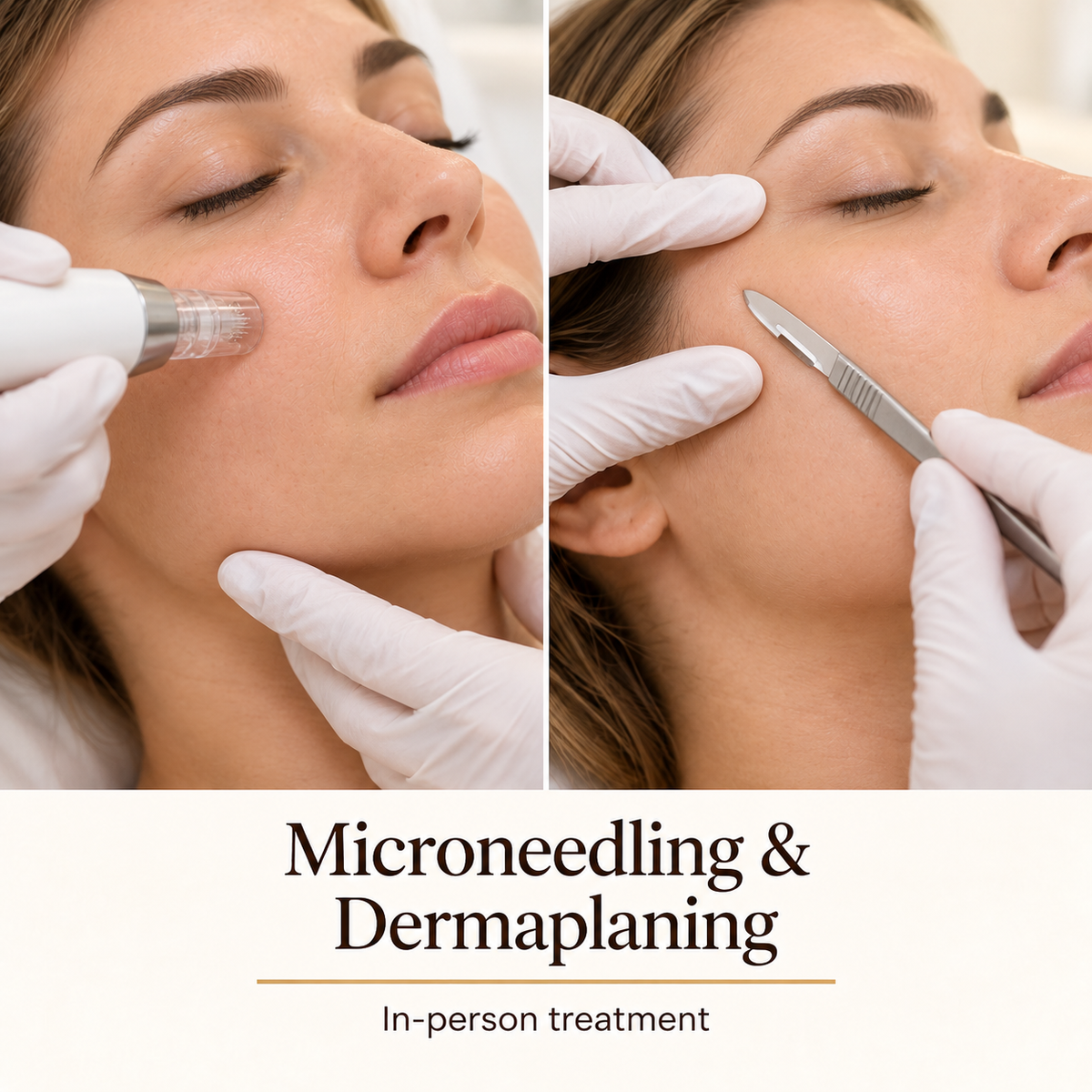 Microneedling & Dermaplaning — in-person treatment